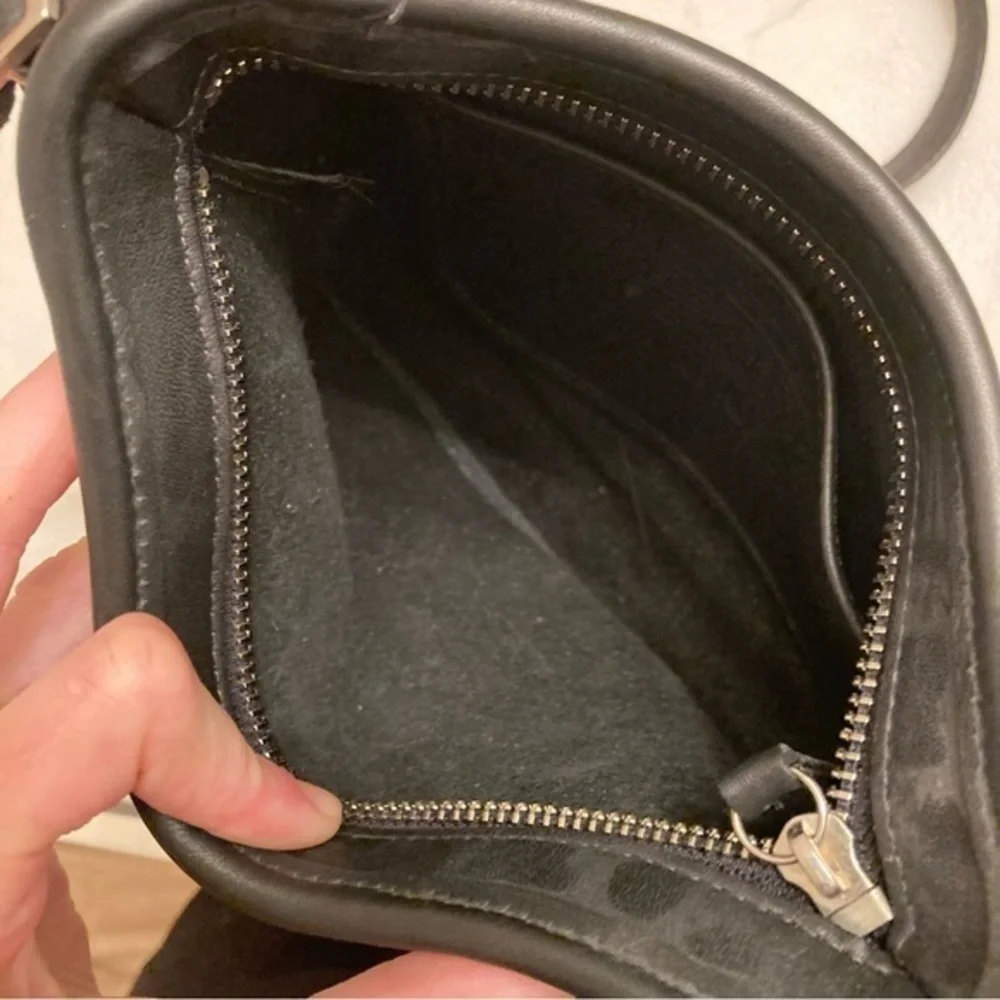 Coach black mambo crossbody bag rare nickel hardware